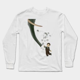 Boy and elephant Long Sleeve T-Shirt